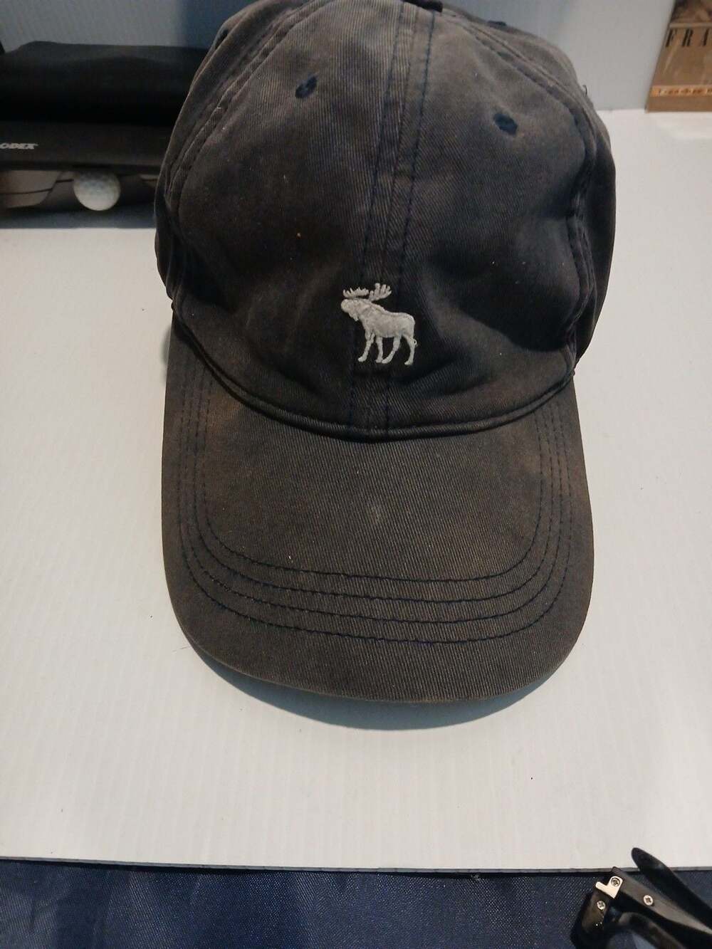 Abercrombie & Fitch Baseball Cap O/S Dark Gray Cotton